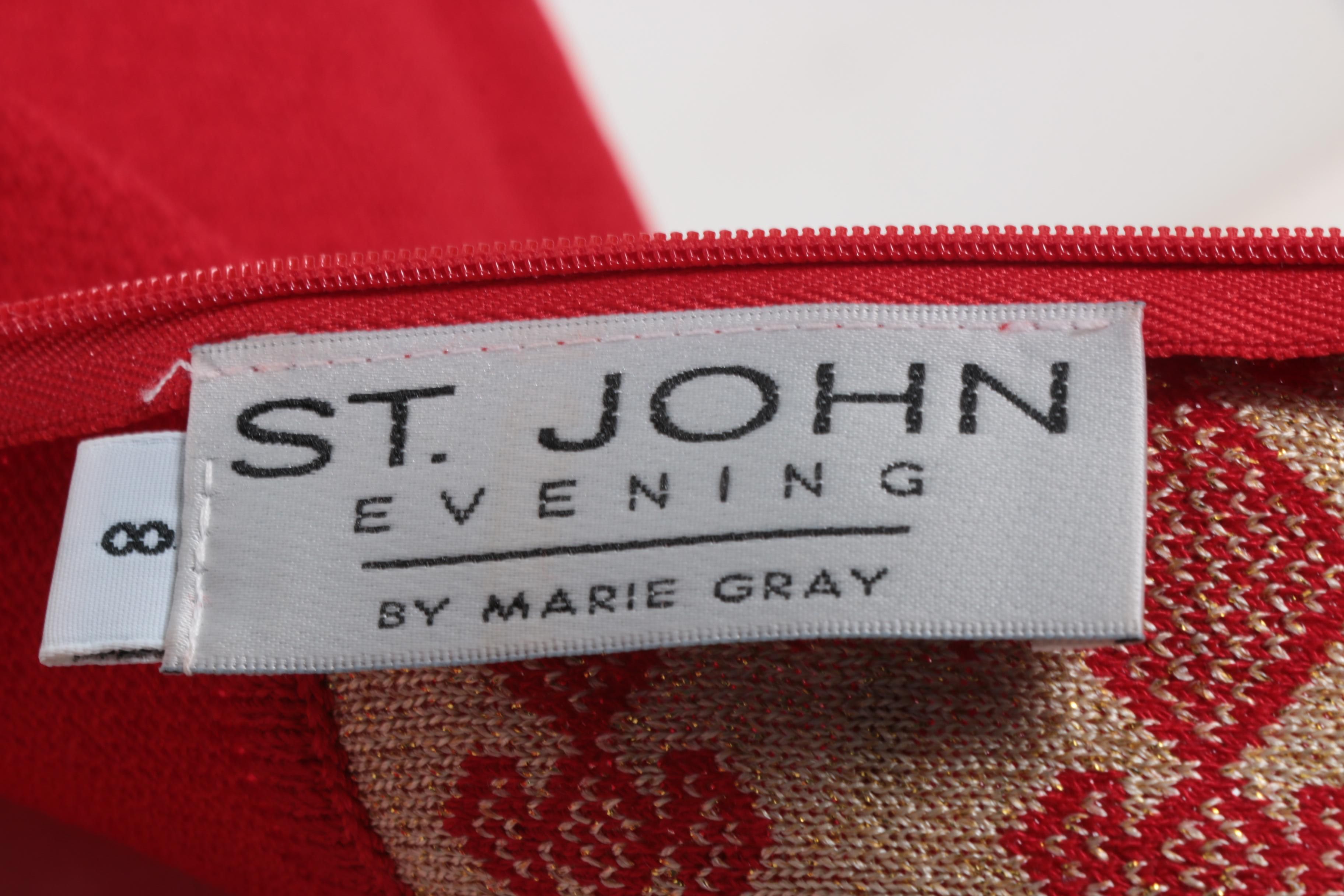 St. John Evening Embellished Gown