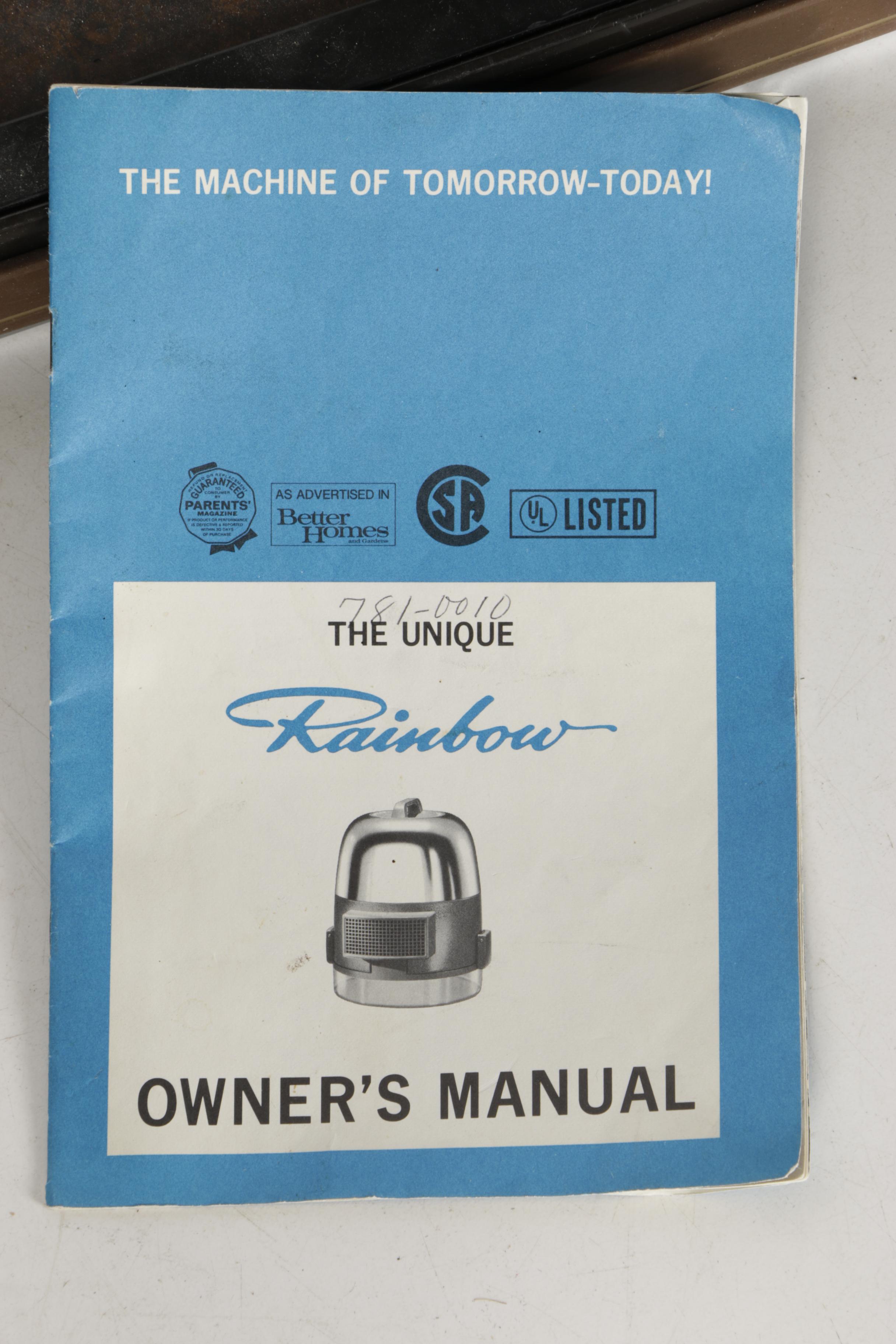 Vintage Home Vacuum Cleaner by Rainbow