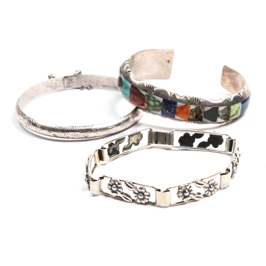Sterling Silver Bracelets Featuring John Lauritzen and Jerry J. Nelson