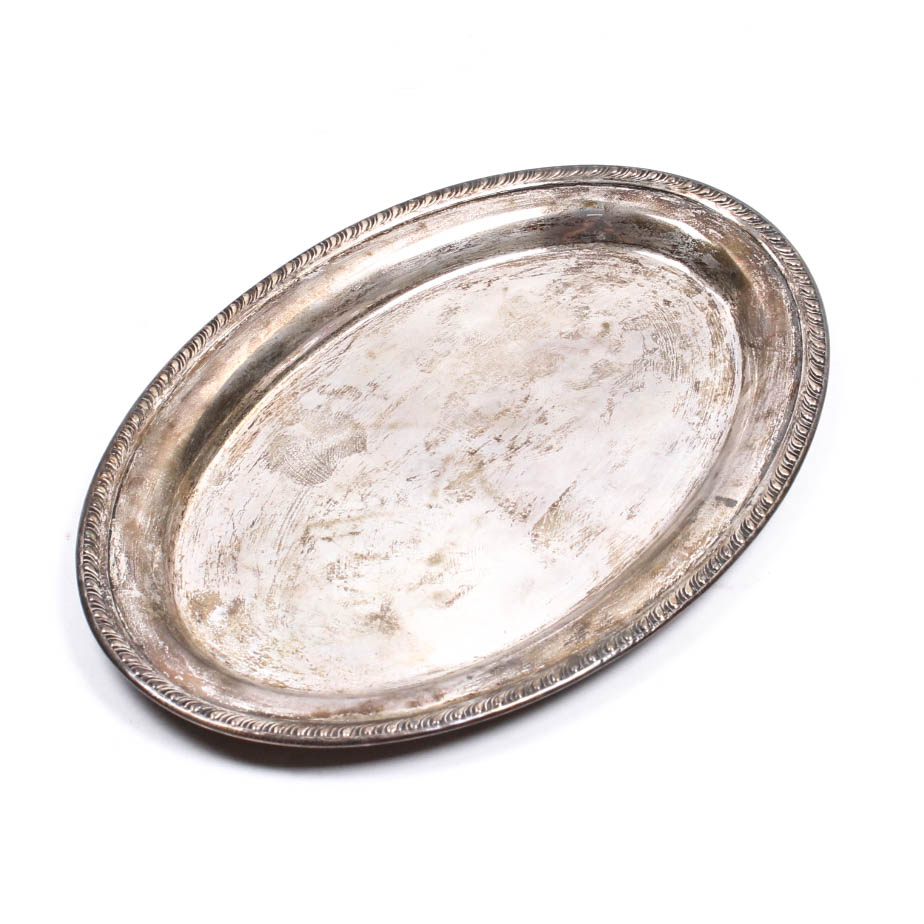 M Fred Hirsch Co. Sterling Silver Oval Tray