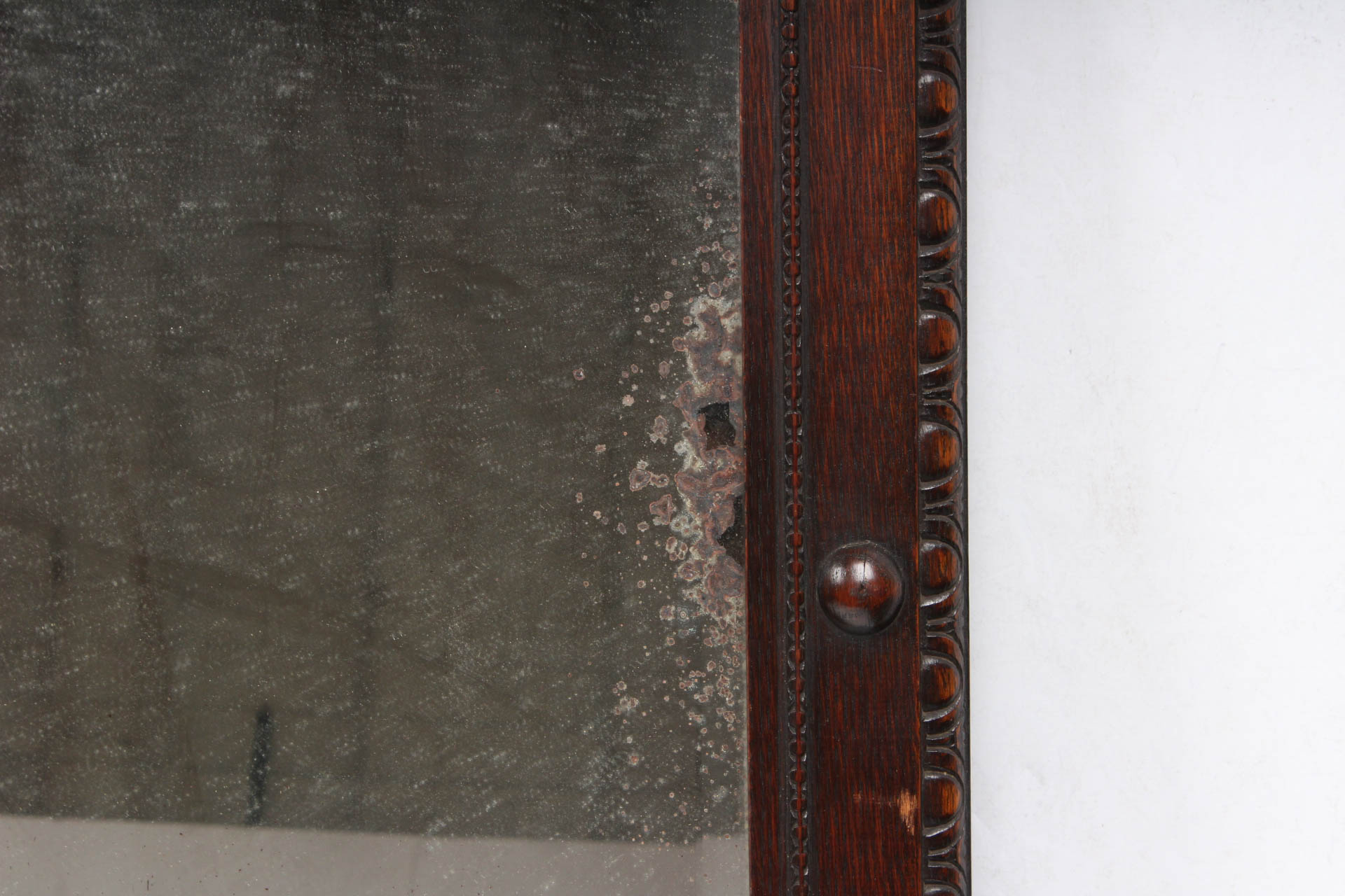 Pair of Vintage Wood Frame Wall Mirrors