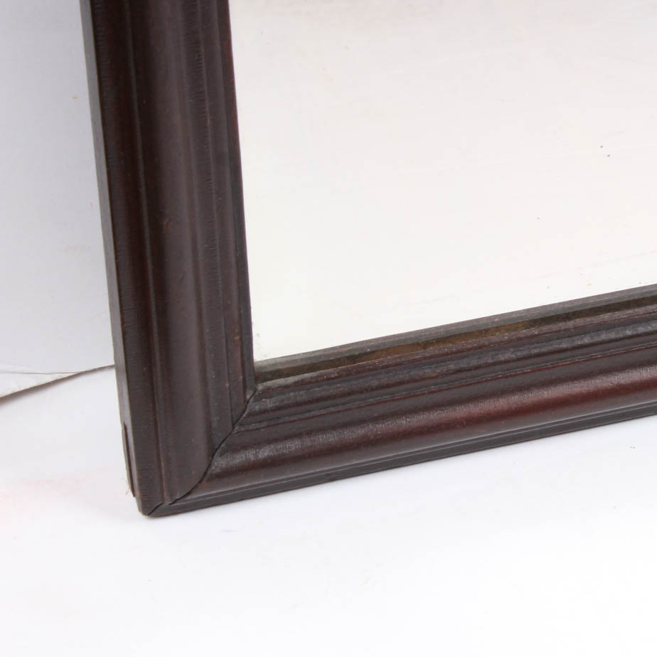 Pair of Vintage Wood Frame Wall Mirrors