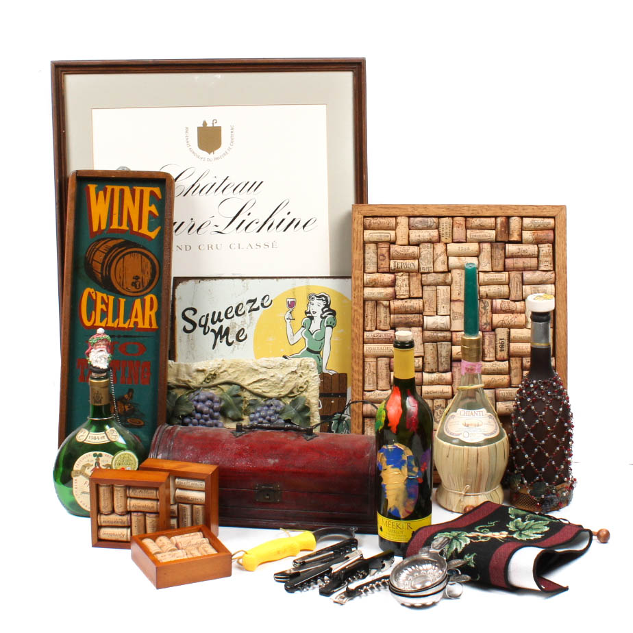 Generous Collection of Wine Themed Decor
