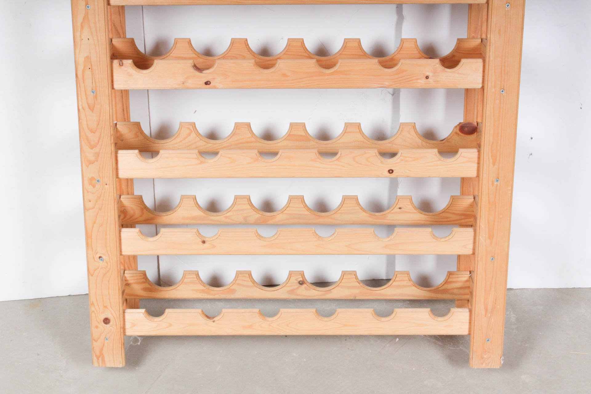 Forty-Eight Bottle Pine Wine Rack
