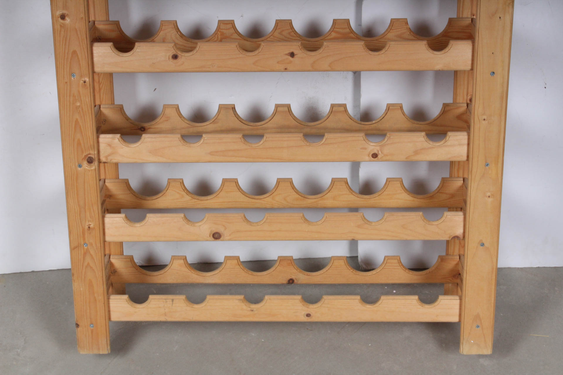 Forty-Eight Bottle Pine Wine Rack