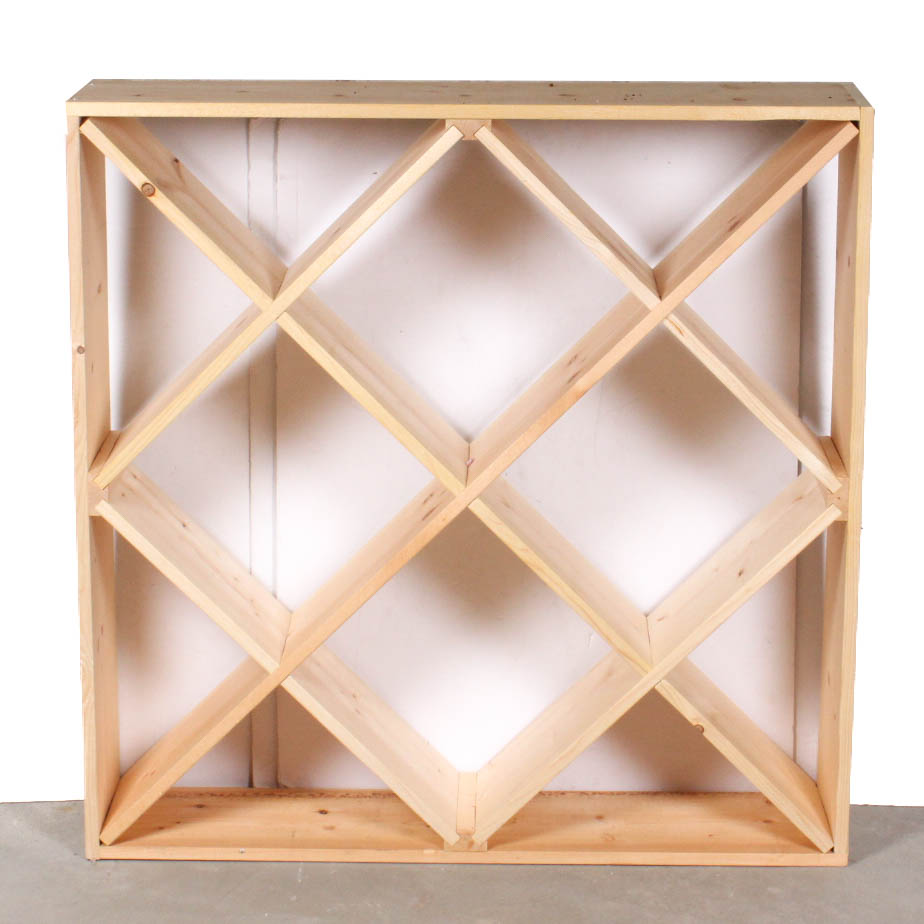 Hand Crafted Wooden Wine Rack