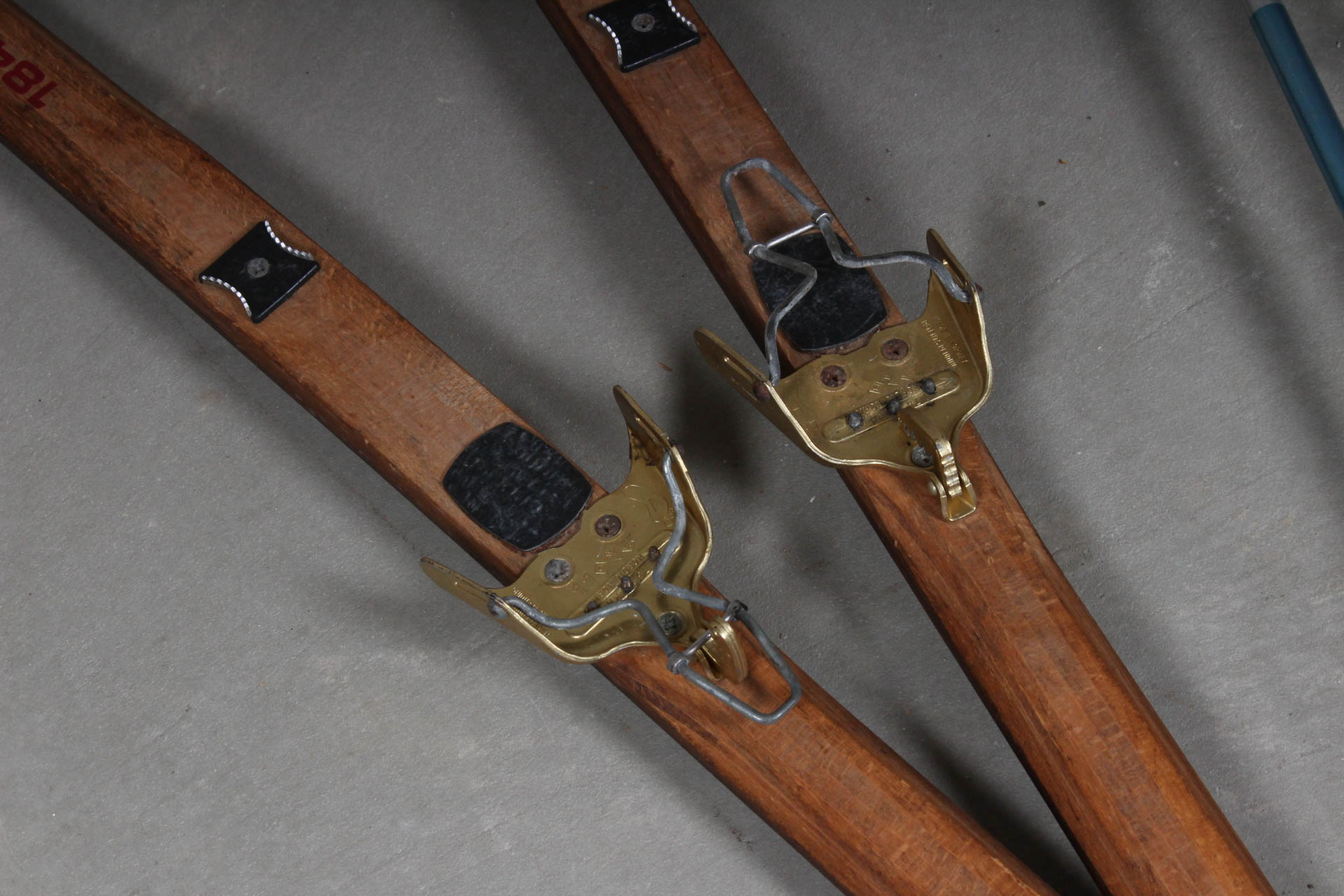 Vintage Norwegian Made Skilom Skis with Exel Ski Poles