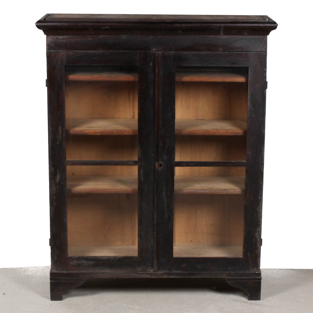 Antique Glass Front Cabinet