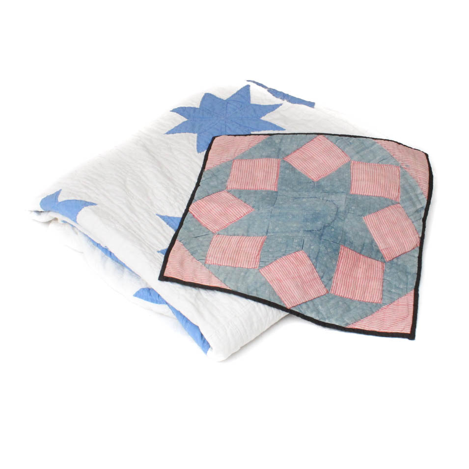 Vintage Handmade Quilt Pairing