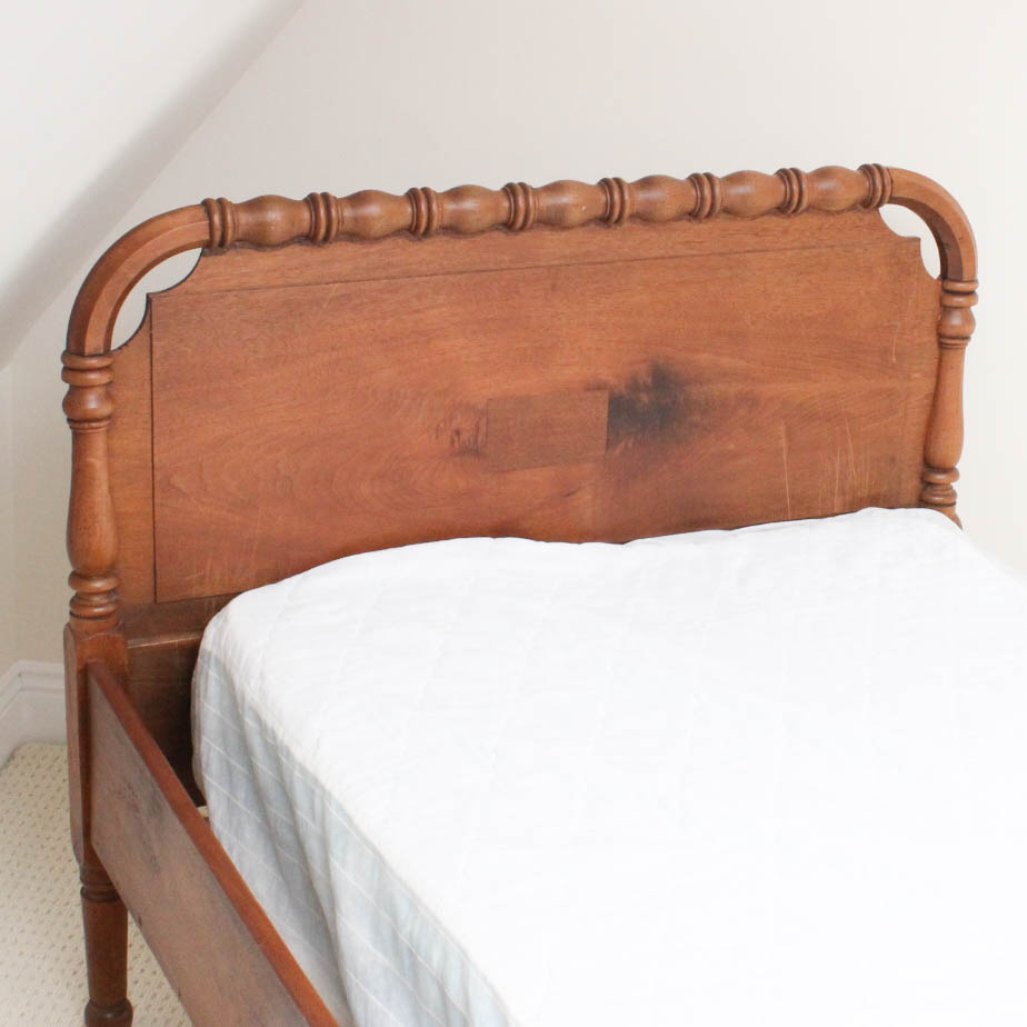 Circa 1920s Solid Wood Super Single Size Bed