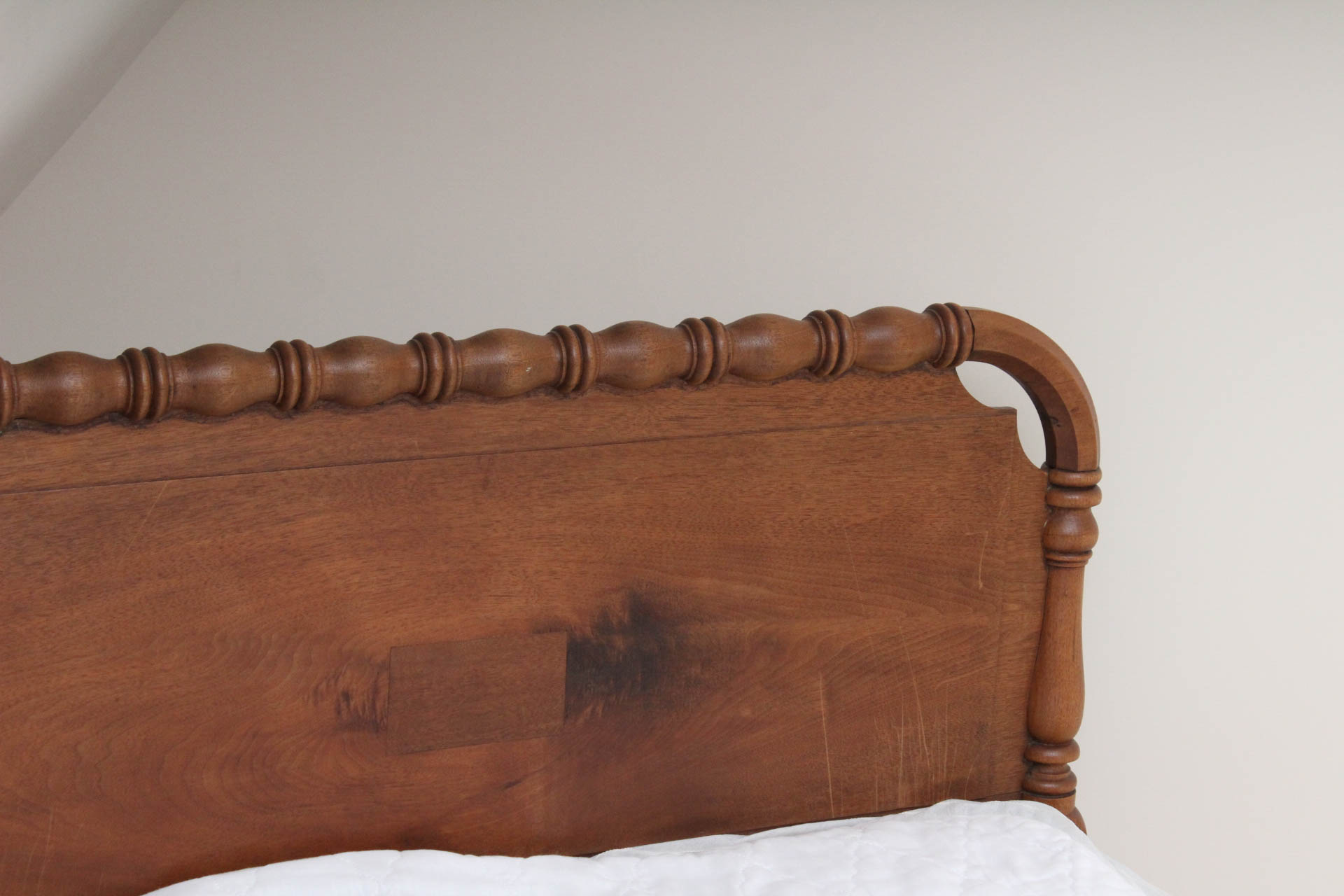 Circa 1920s Solid Wood Super Single Size Bed