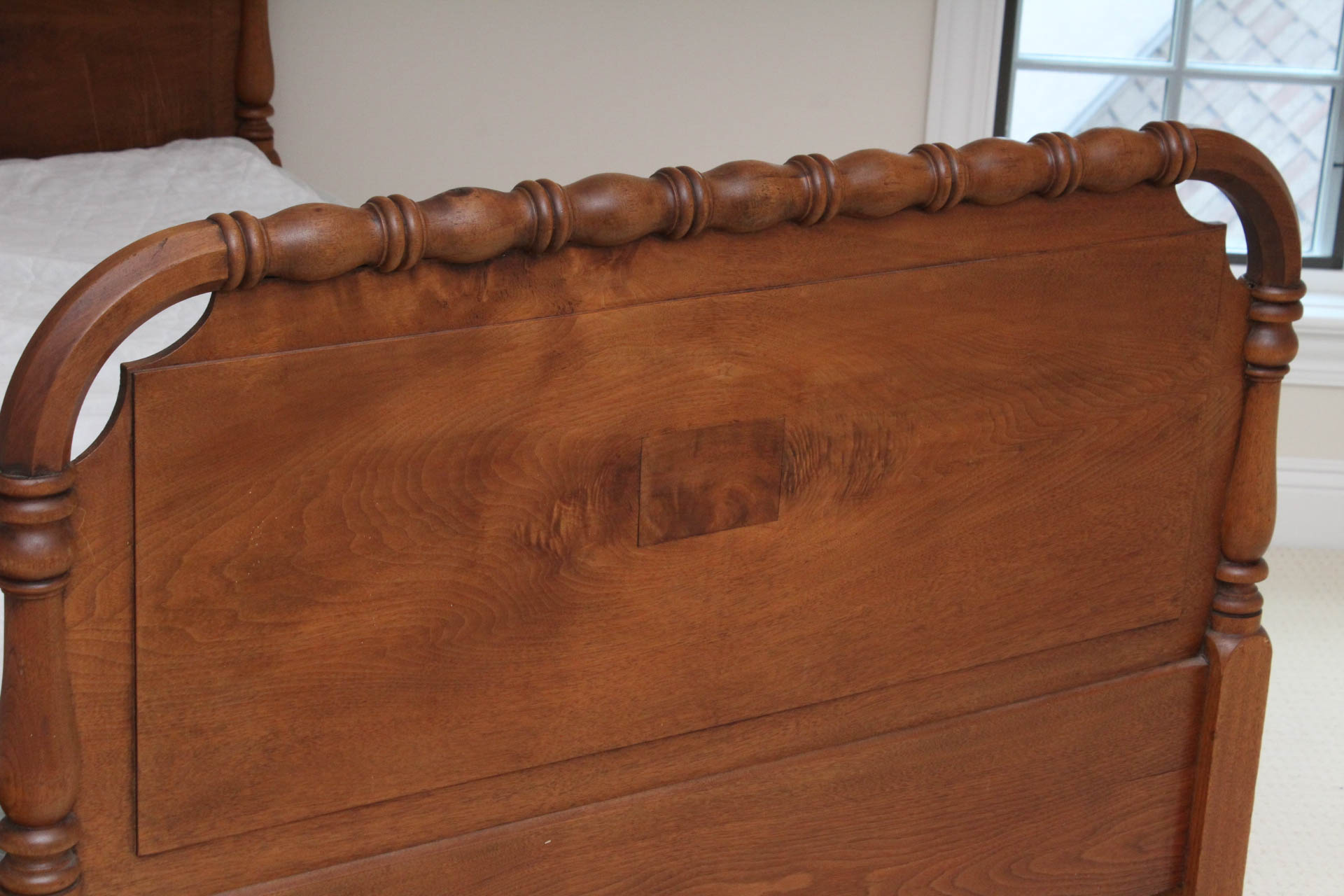 Circa 1920s Solid Wood Super Single Size Bed