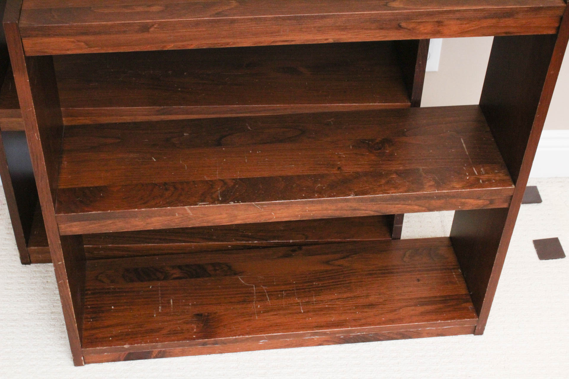 Pair of Wooden Bookshelves