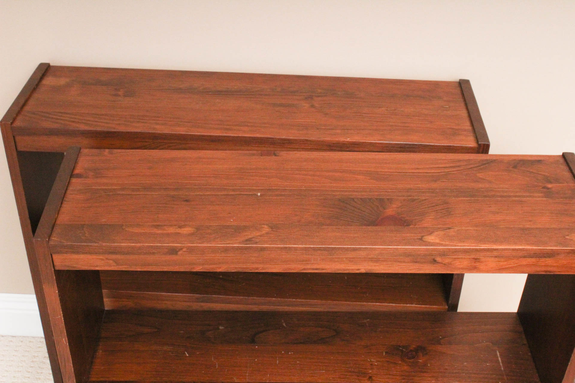 Pair of Wooden Bookshelves