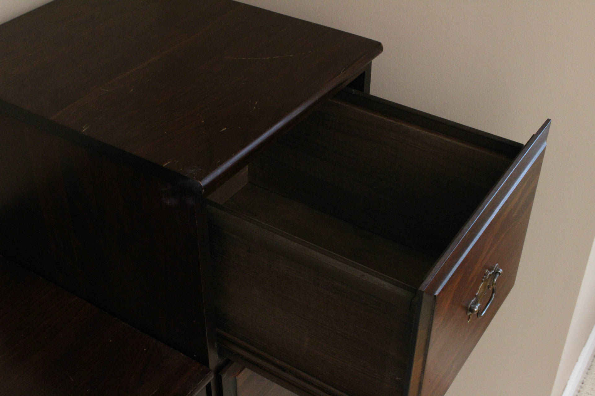 Pair of Pine Wood Filing Cabinets by Yeild House