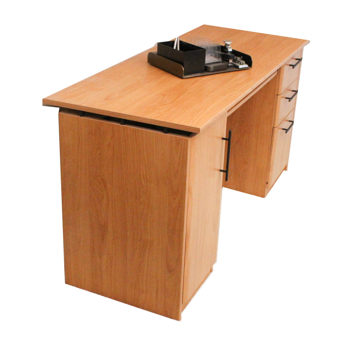 Engineered Wood Office Desk with Office Accessories