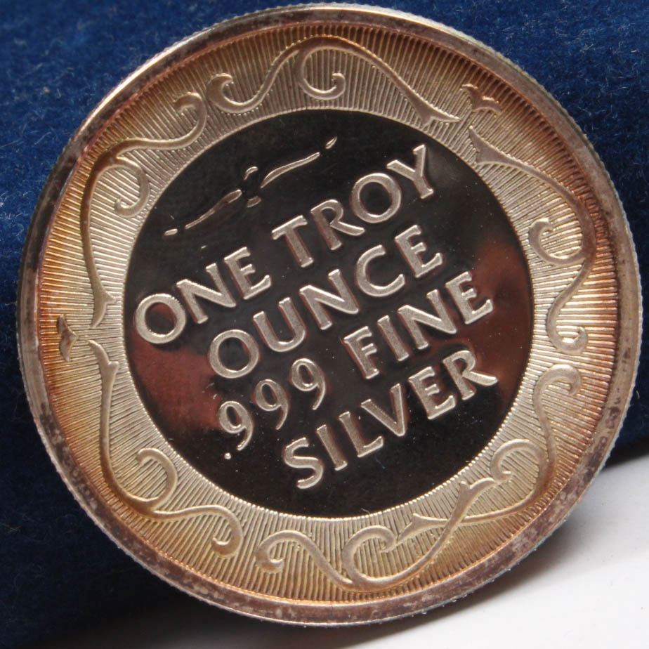 One Troy Ounce .999 Fine Silver Bullion Coin by I.S.G.