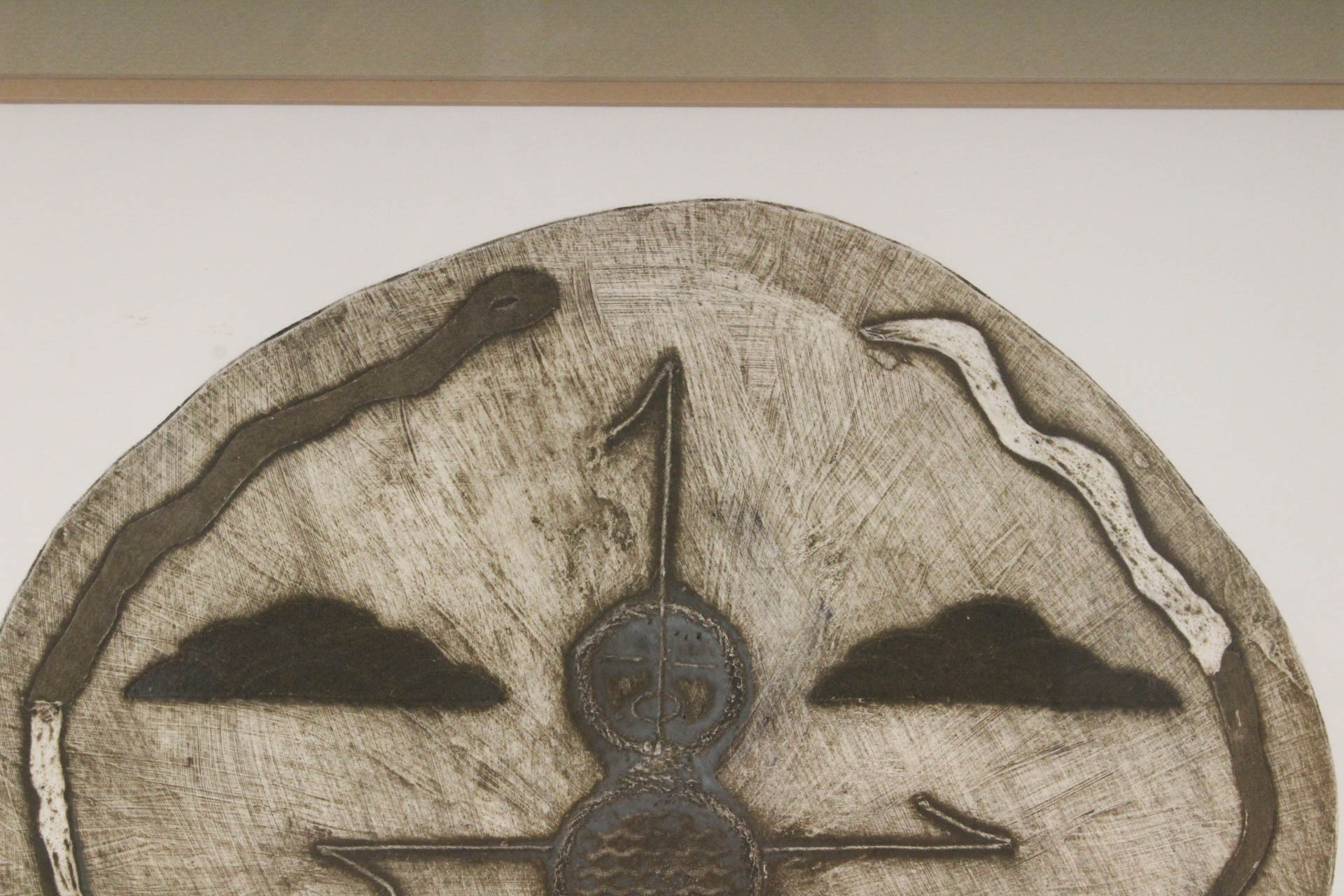 Joseph Concha Artist Proof Collagraph "Mother's Shield"