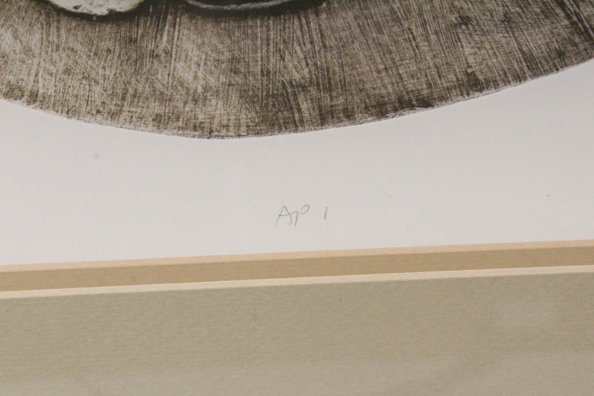 Joseph Concha Artist Proof Collagraph "Mother's Shield"