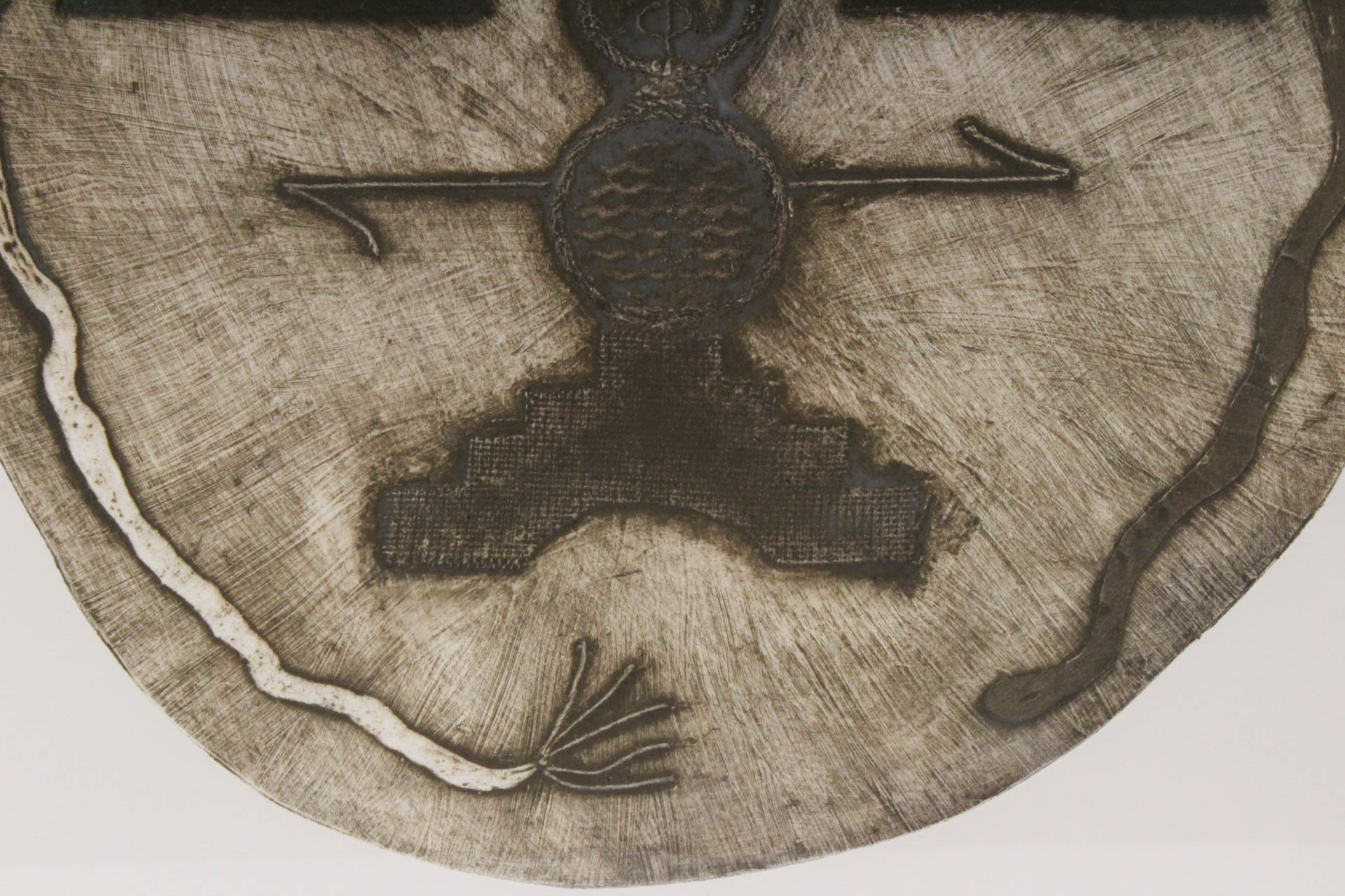 Joseph Concha Artist Proof Collagraph "Mother's Shield"