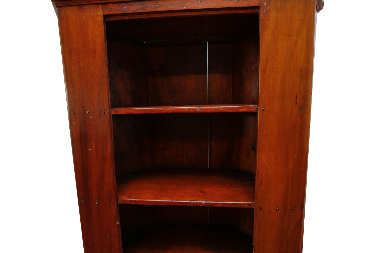 Antique  Southern Poplar Corner Cabinet