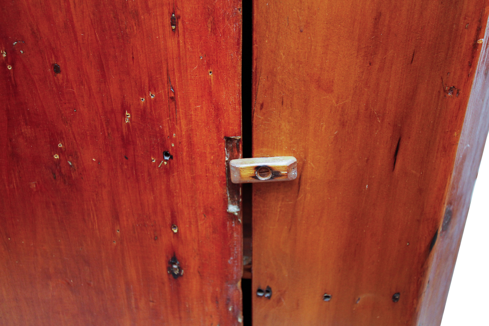 Antique  Southern Poplar Corner Cabinet