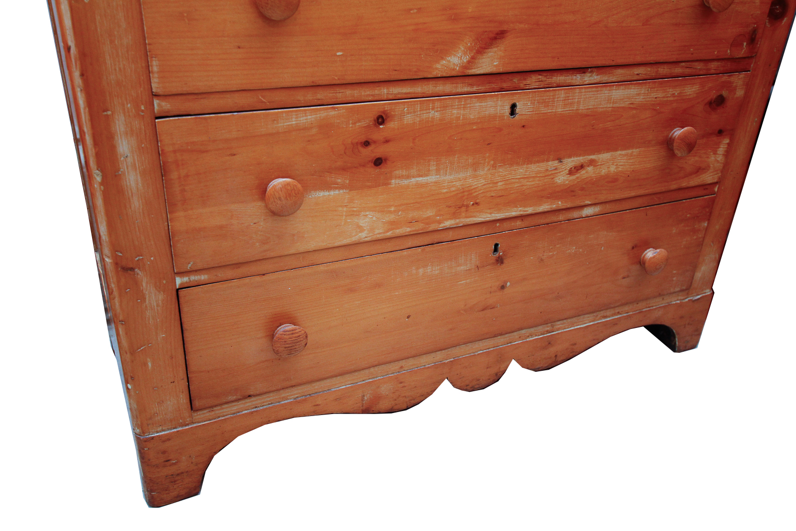 Antique Colonial Pine Chest of Drawers