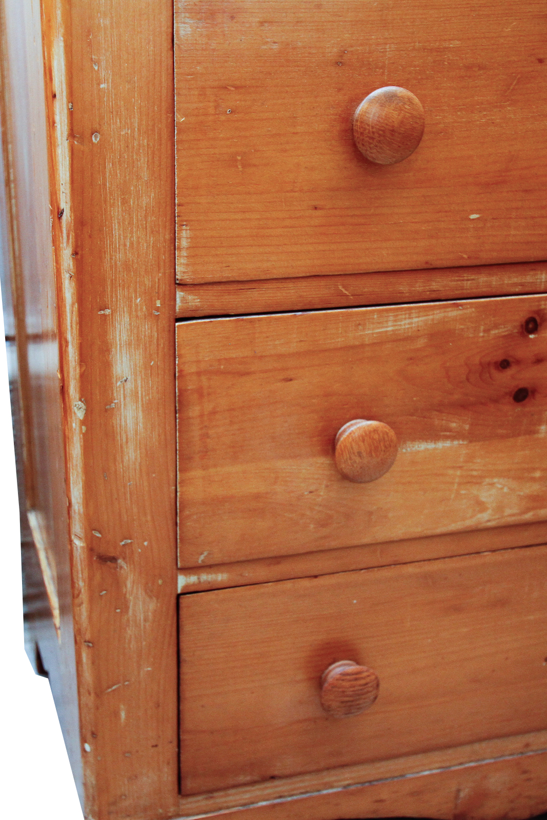 Antique Colonial Pine Chest of Drawers