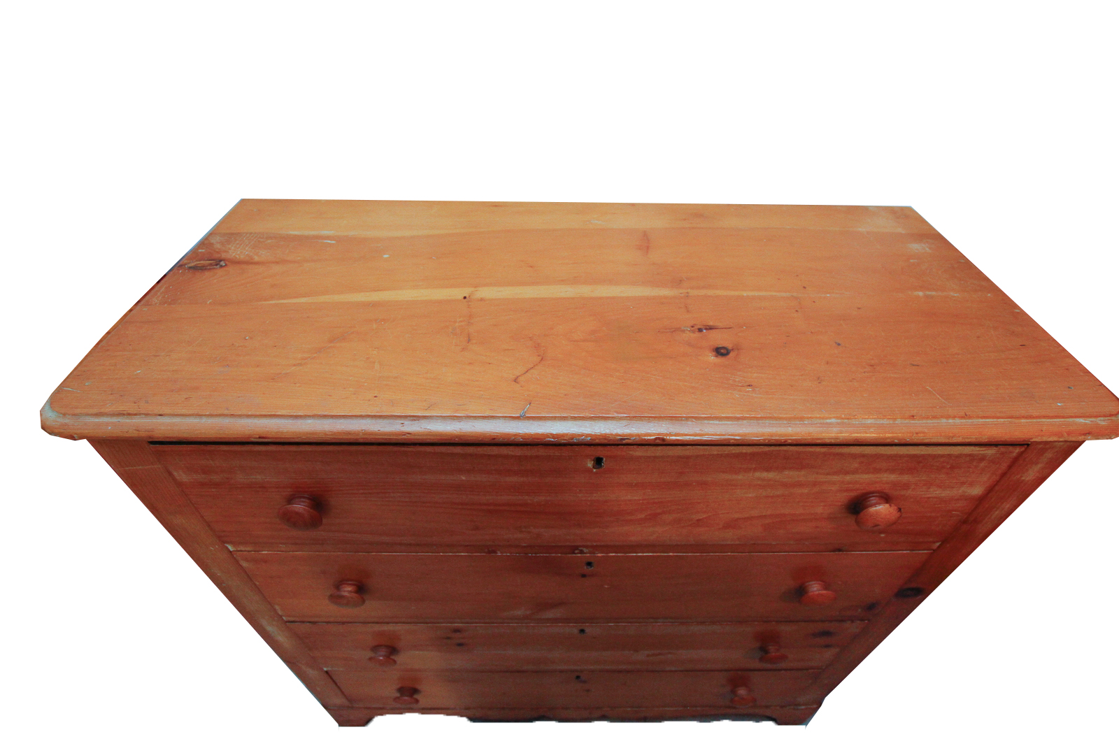 Antique Colonial Pine Chest of Drawers