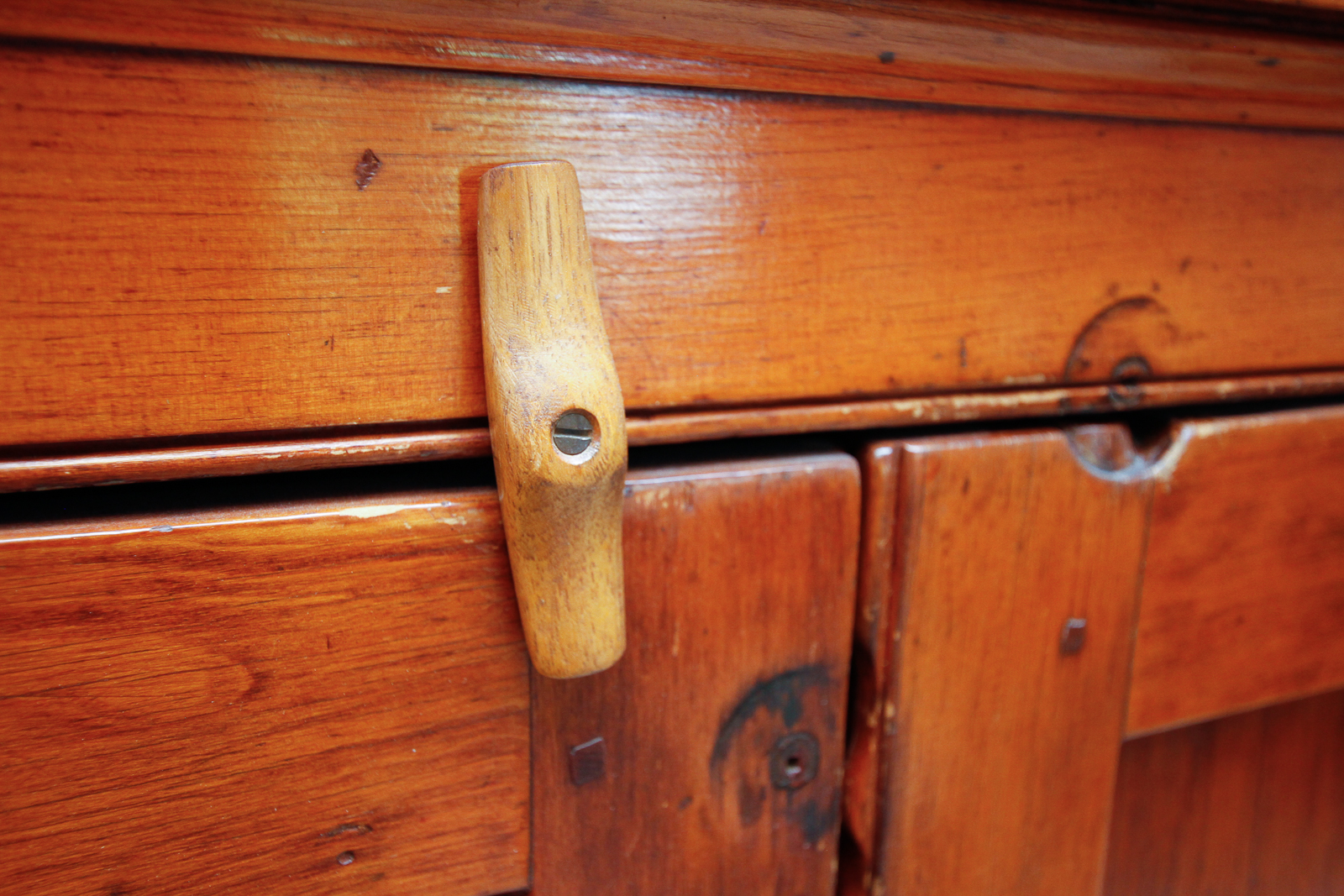 Antique Southern Poplar Jelly Cabinet