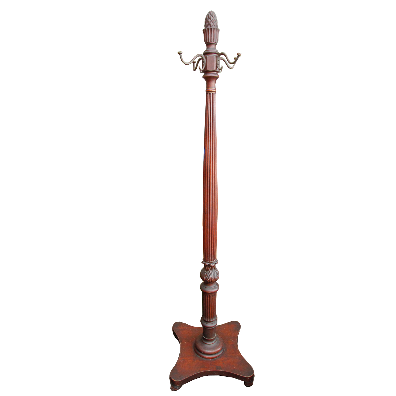 Vintage Cherry Pedestal Coat Rack