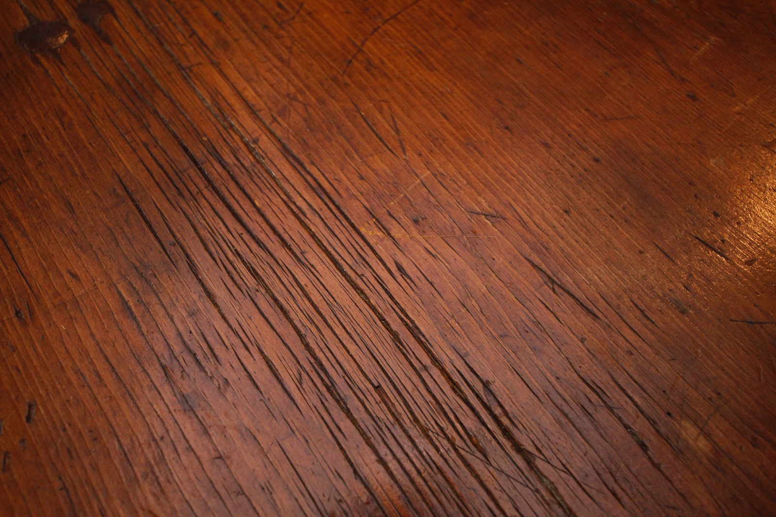 Antique Pine Trestle Dining Table