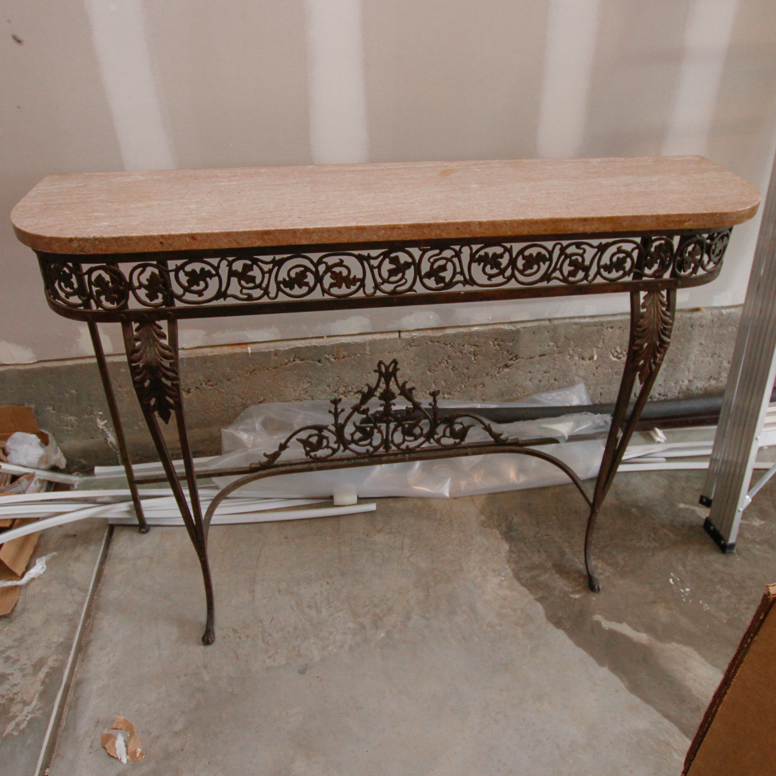 Marble Top Console Table