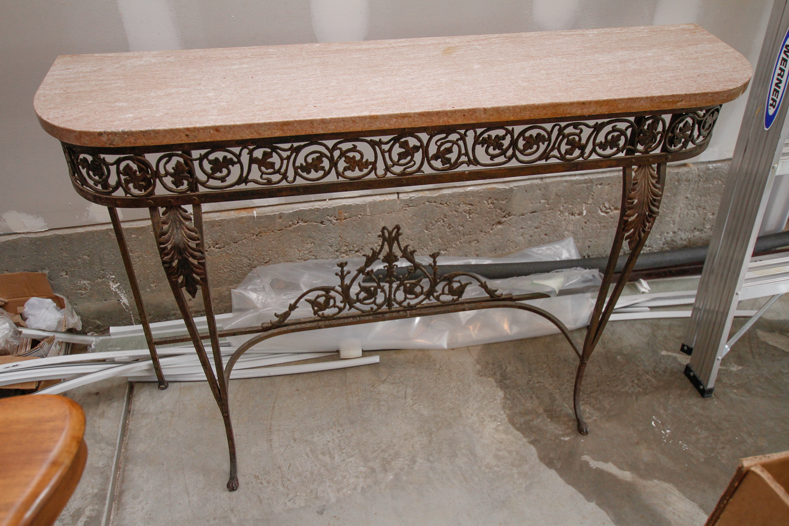 Marble Top Console Table