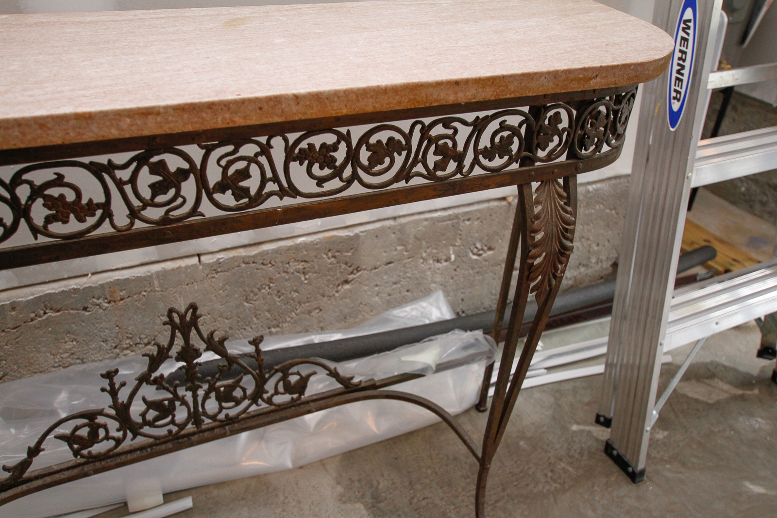 Marble Top Console Table