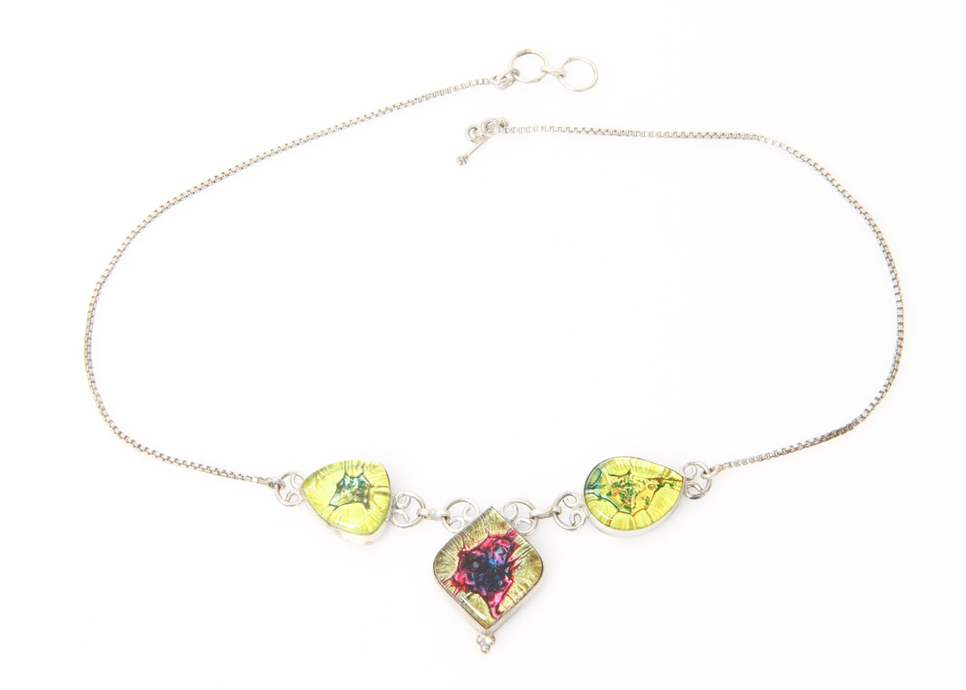 Sterling Silver and Art Glass Jewelry