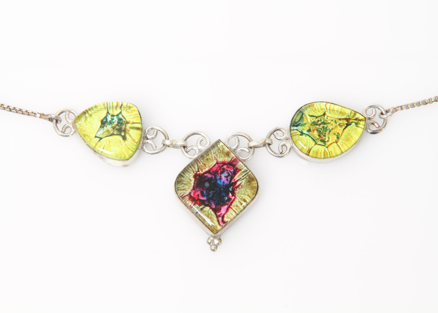 Sterling Silver and Art Glass Jewelry