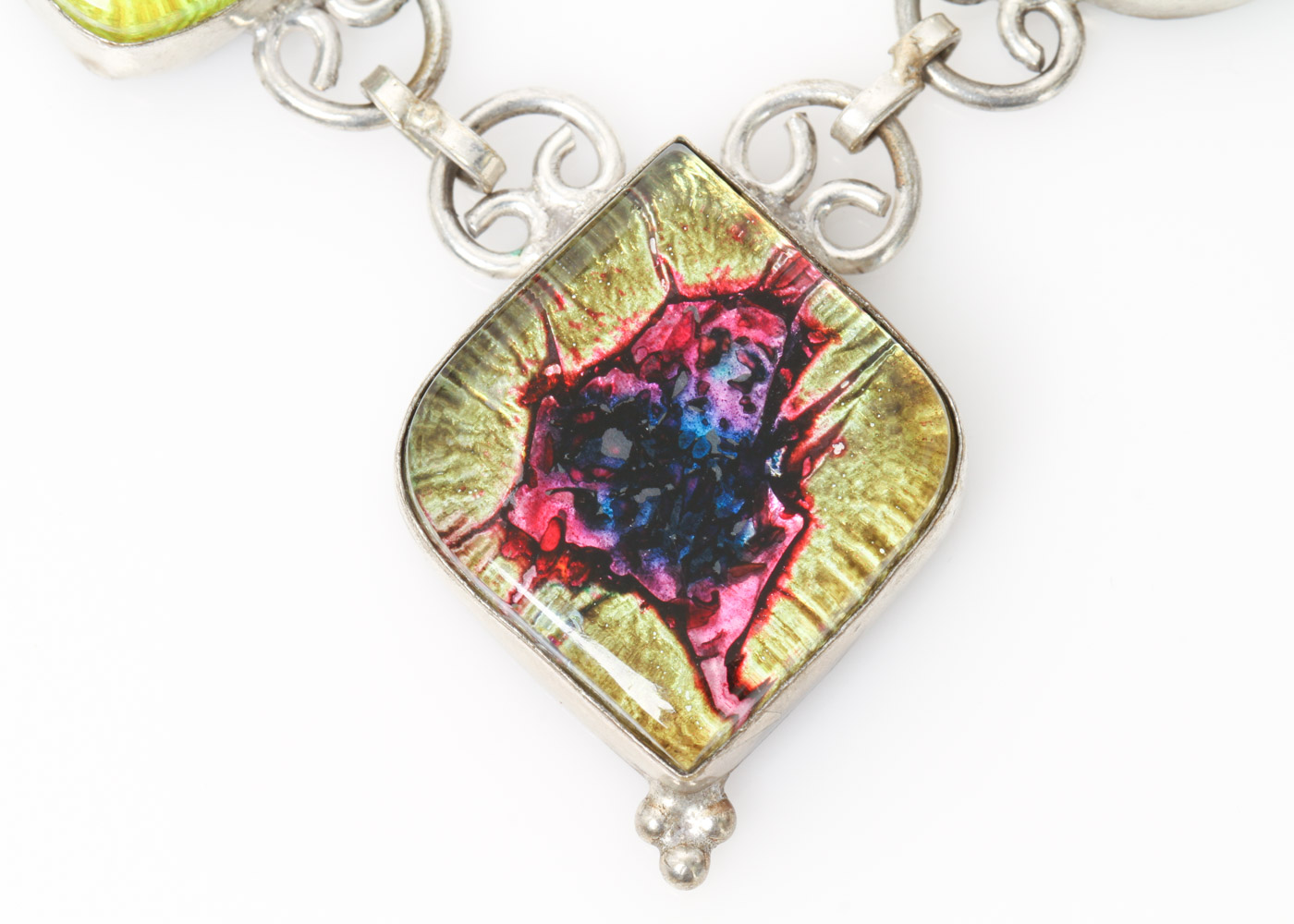 Sterling Silver and Art Glass Jewelry