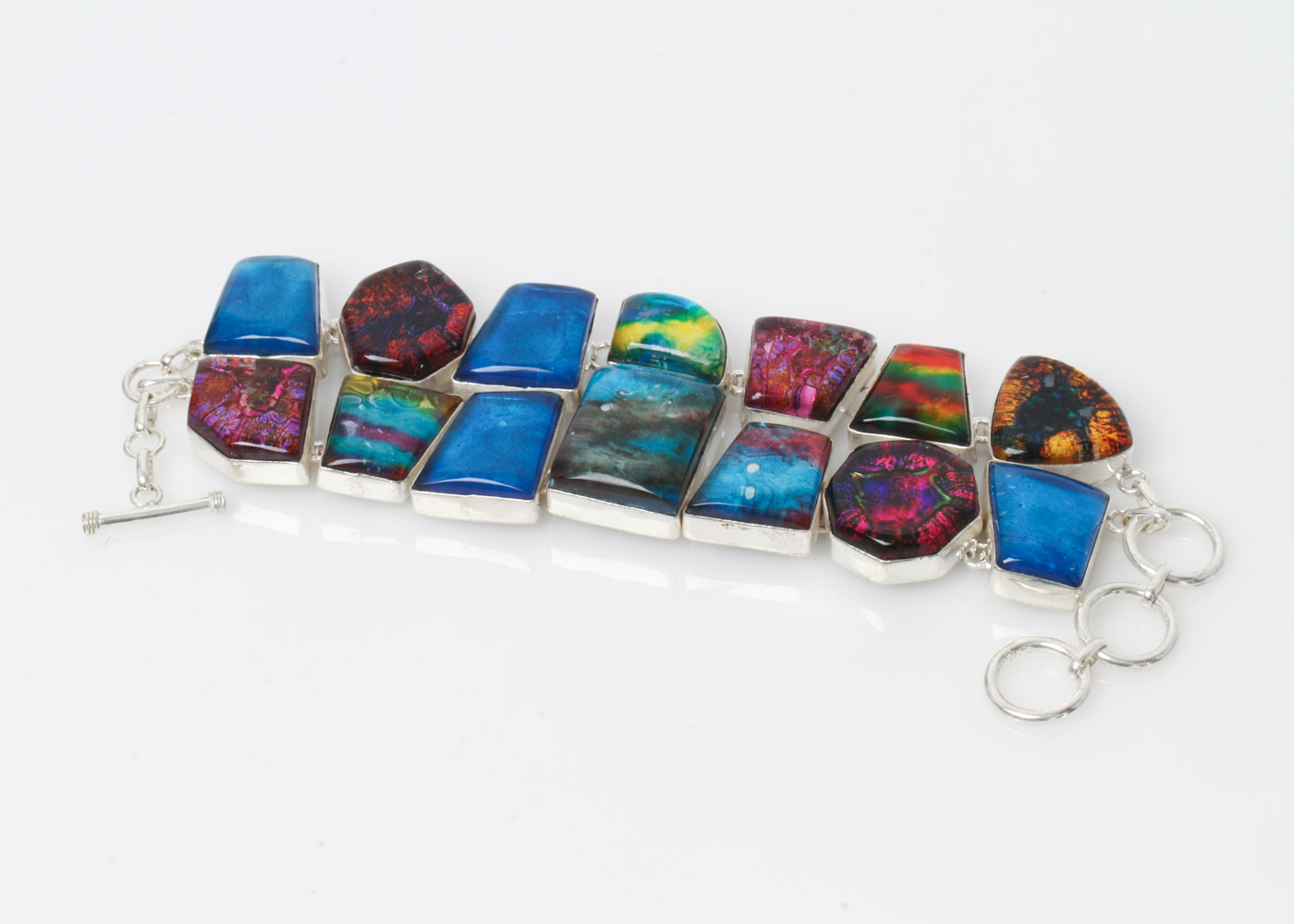 Sterling Silver and Art Glass Jewelry