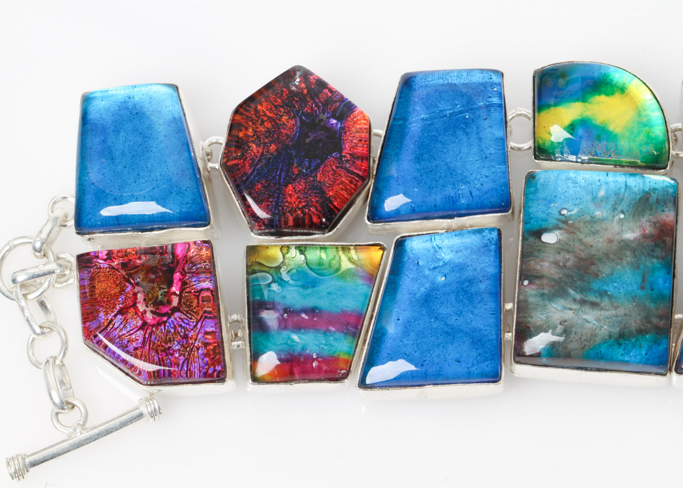 Sterling Silver and Art Glass Jewelry