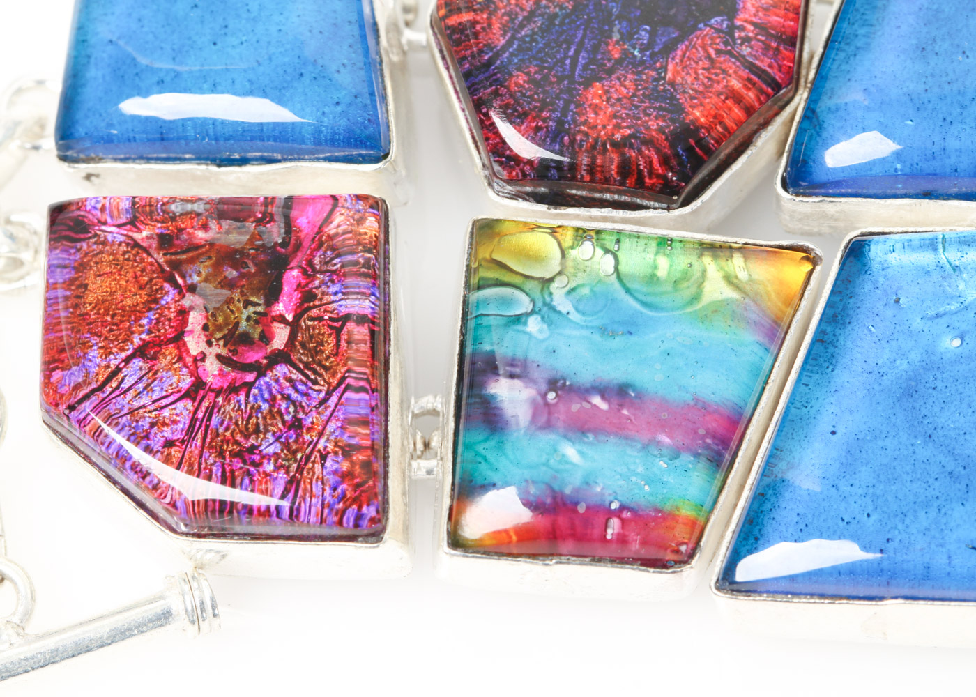 Sterling Silver and Art Glass Jewelry