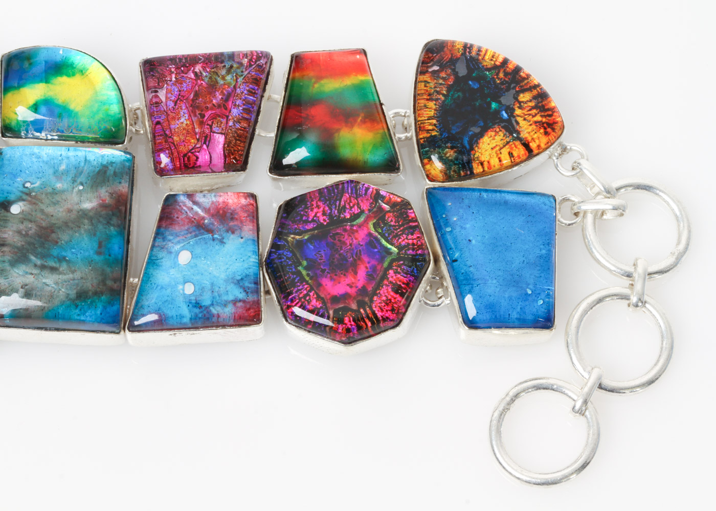 Sterling Silver and Art Glass Jewelry