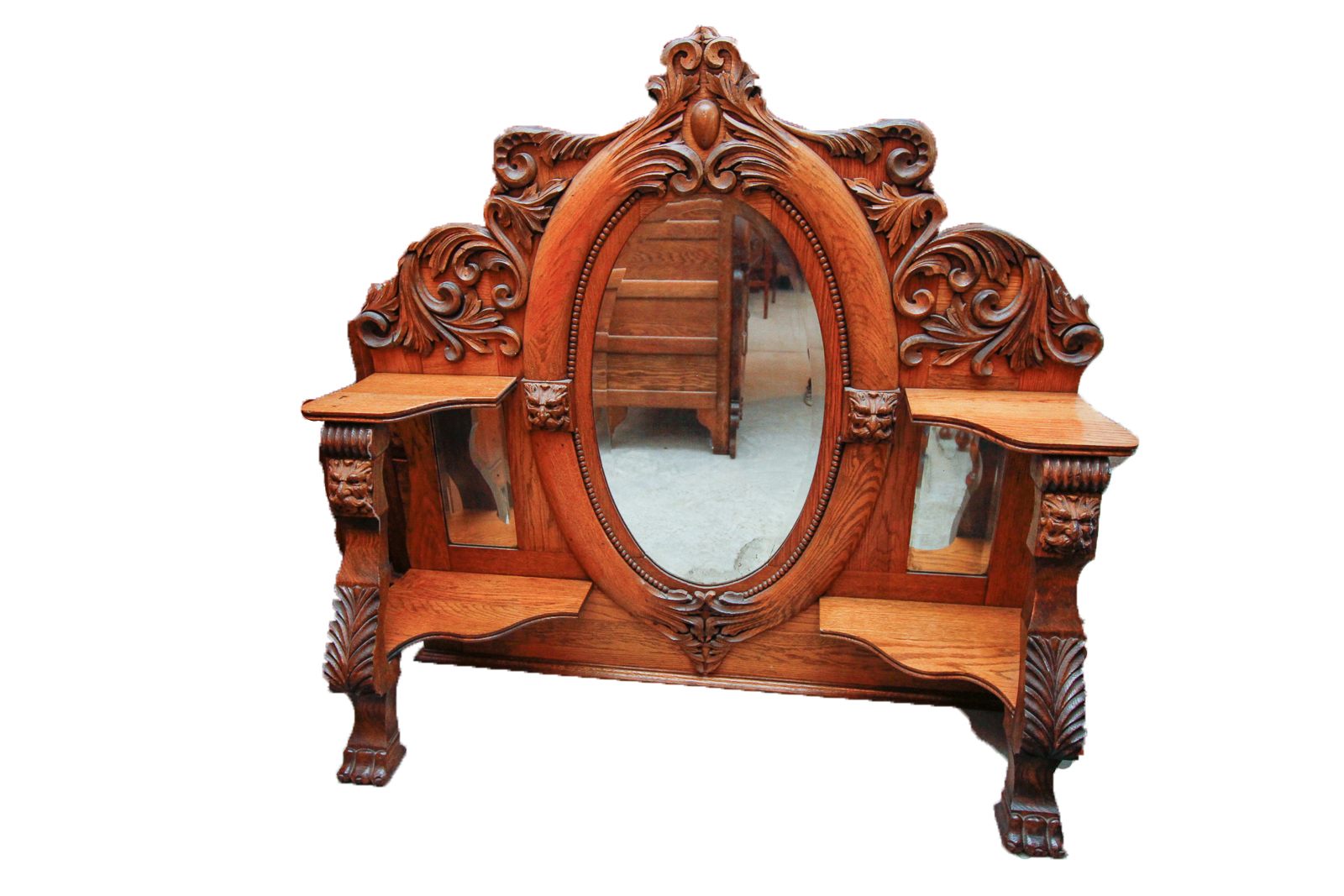 Antique Victorian Oak Sideboard