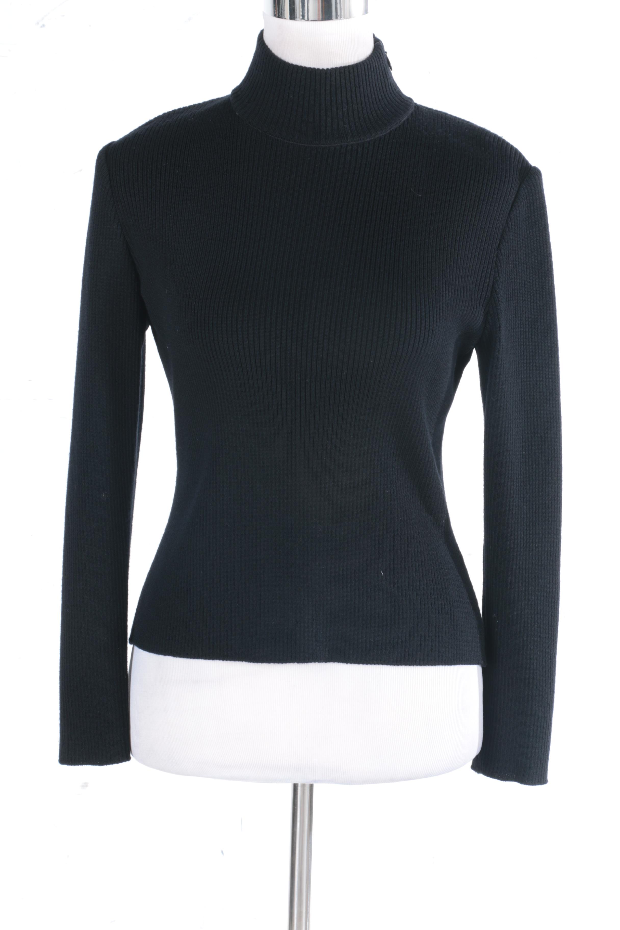 Women's Turtleneck and Mock Turtleneck Sweaters Including St. John