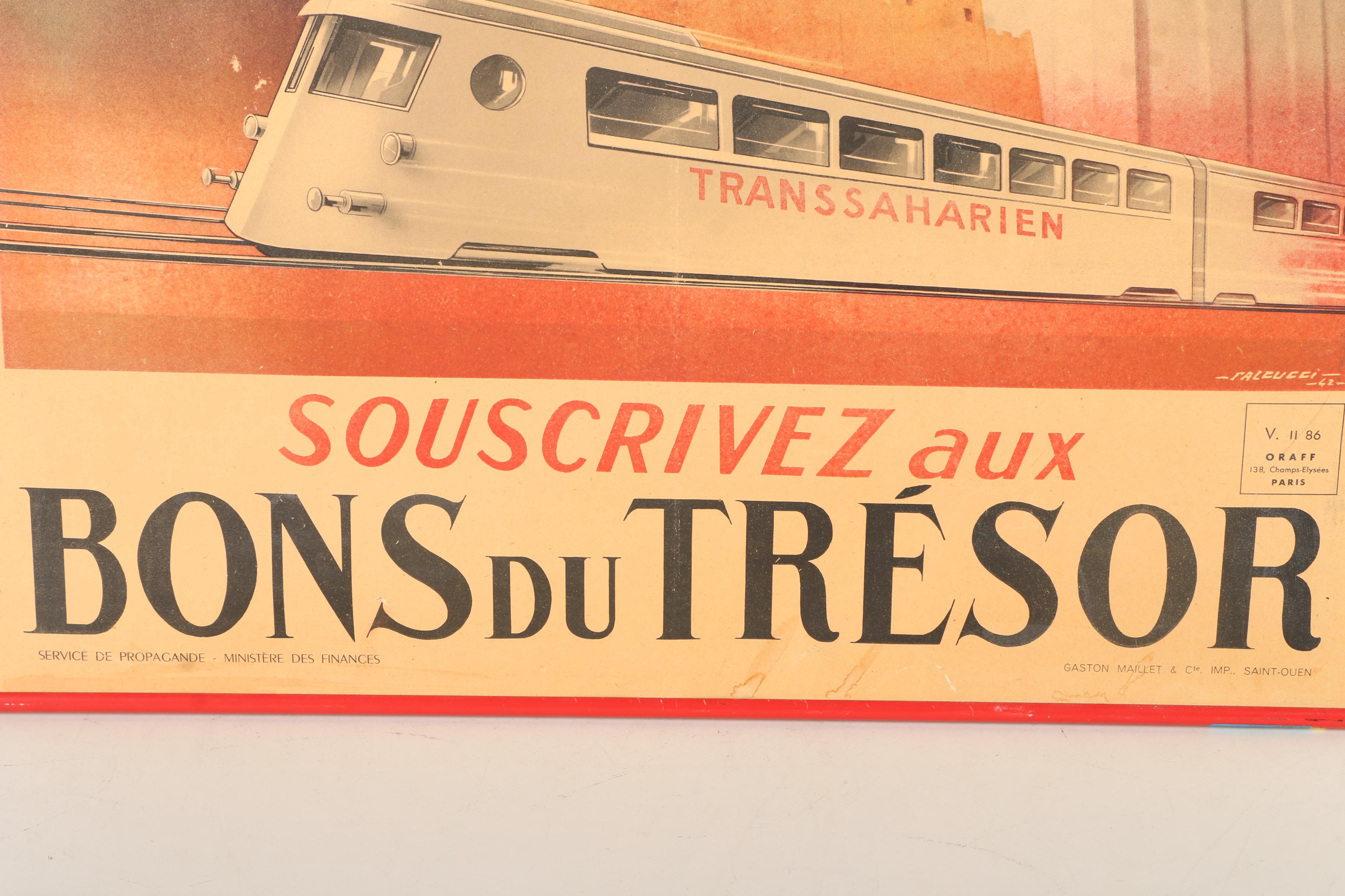 World War II French Propaganda Poster After Robert Falcucci "Souscrivez aux Bons du Trésor"