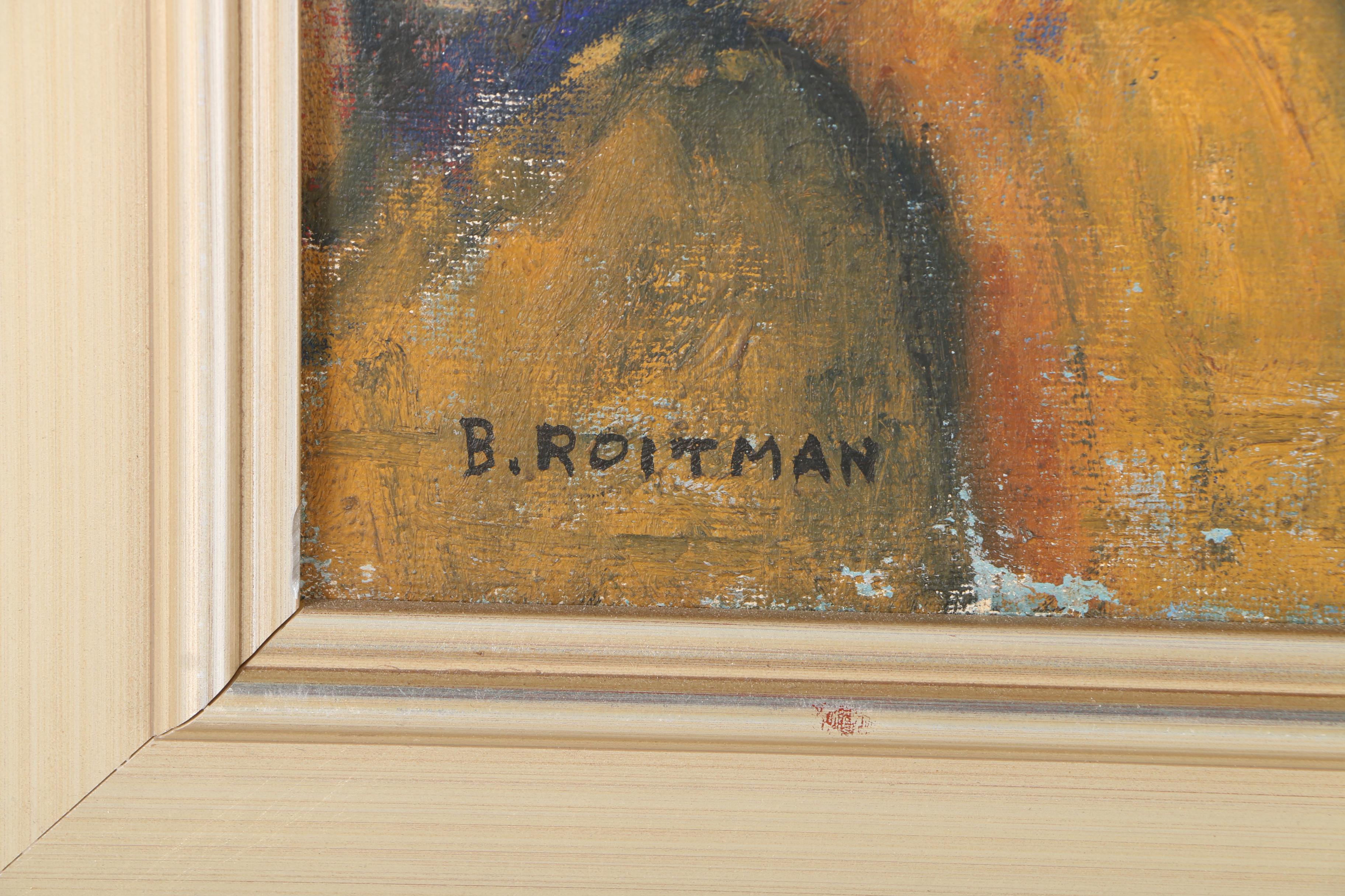 Beatrice Roitman Oil Painting "Seated Nude Woman"