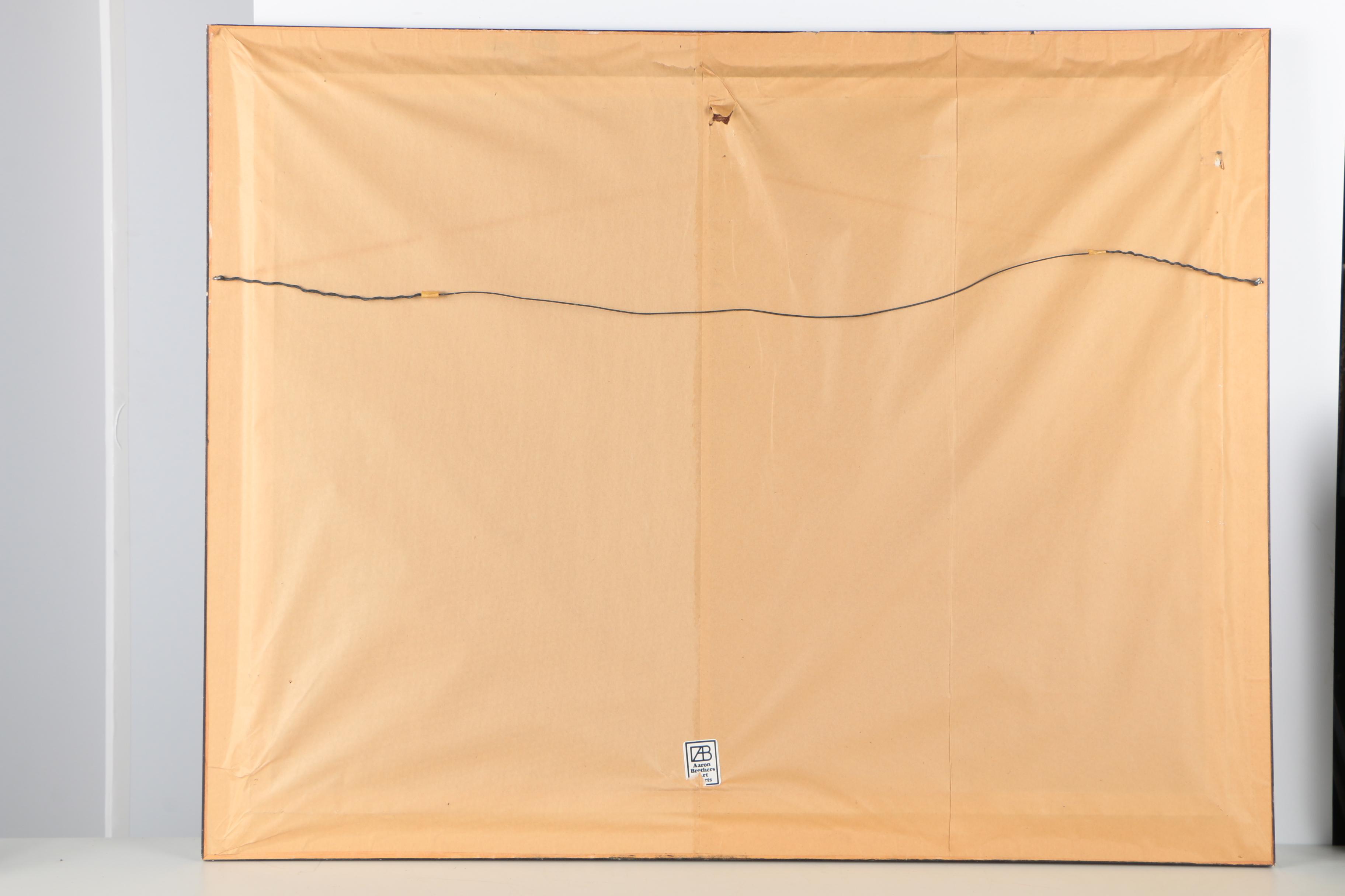 Harold Stephenson Abruzzi Mid-Century Oil Painting on Board of Two Female Figures