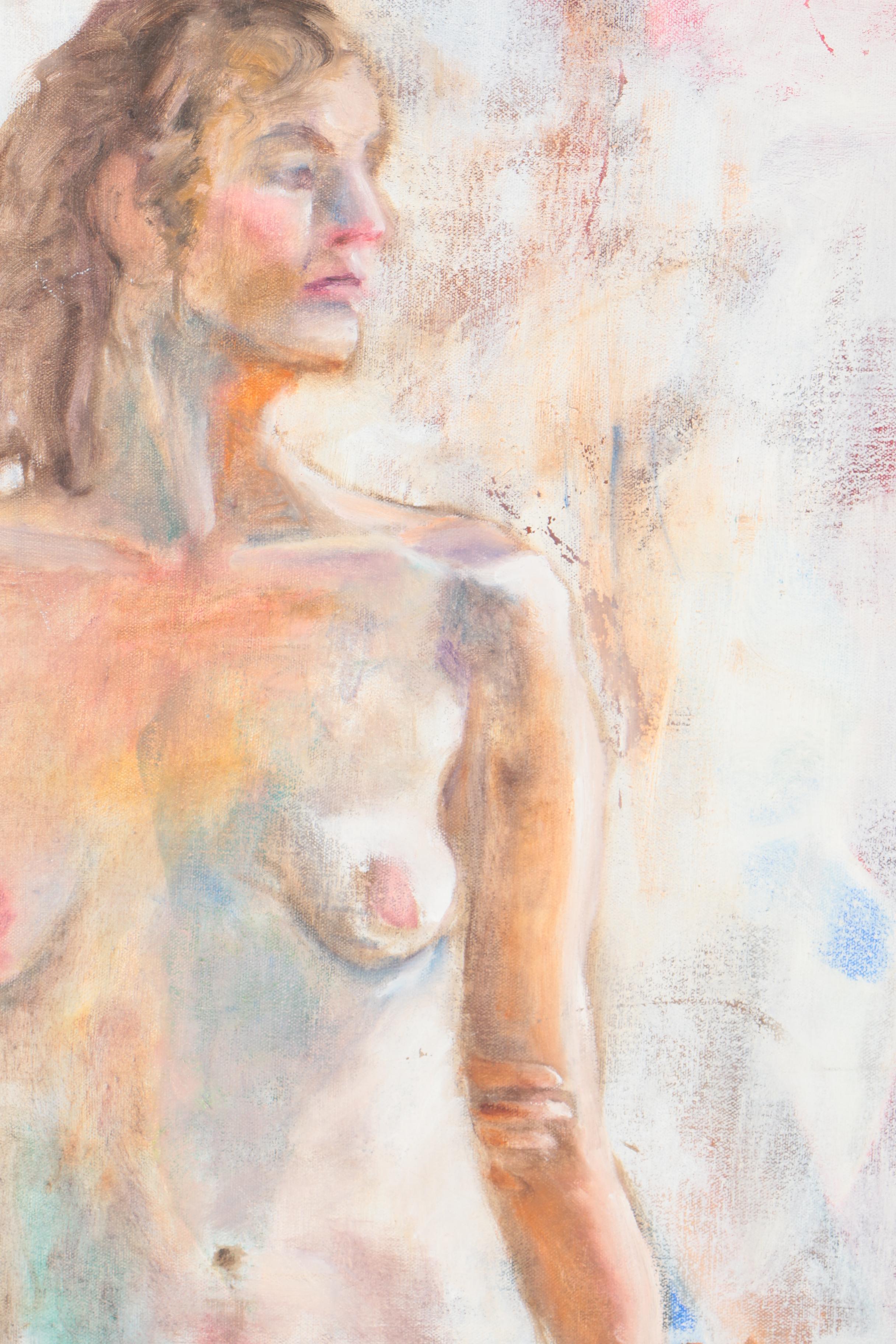 Laurel H. Paley Oil Painting on Canvas "Nude"