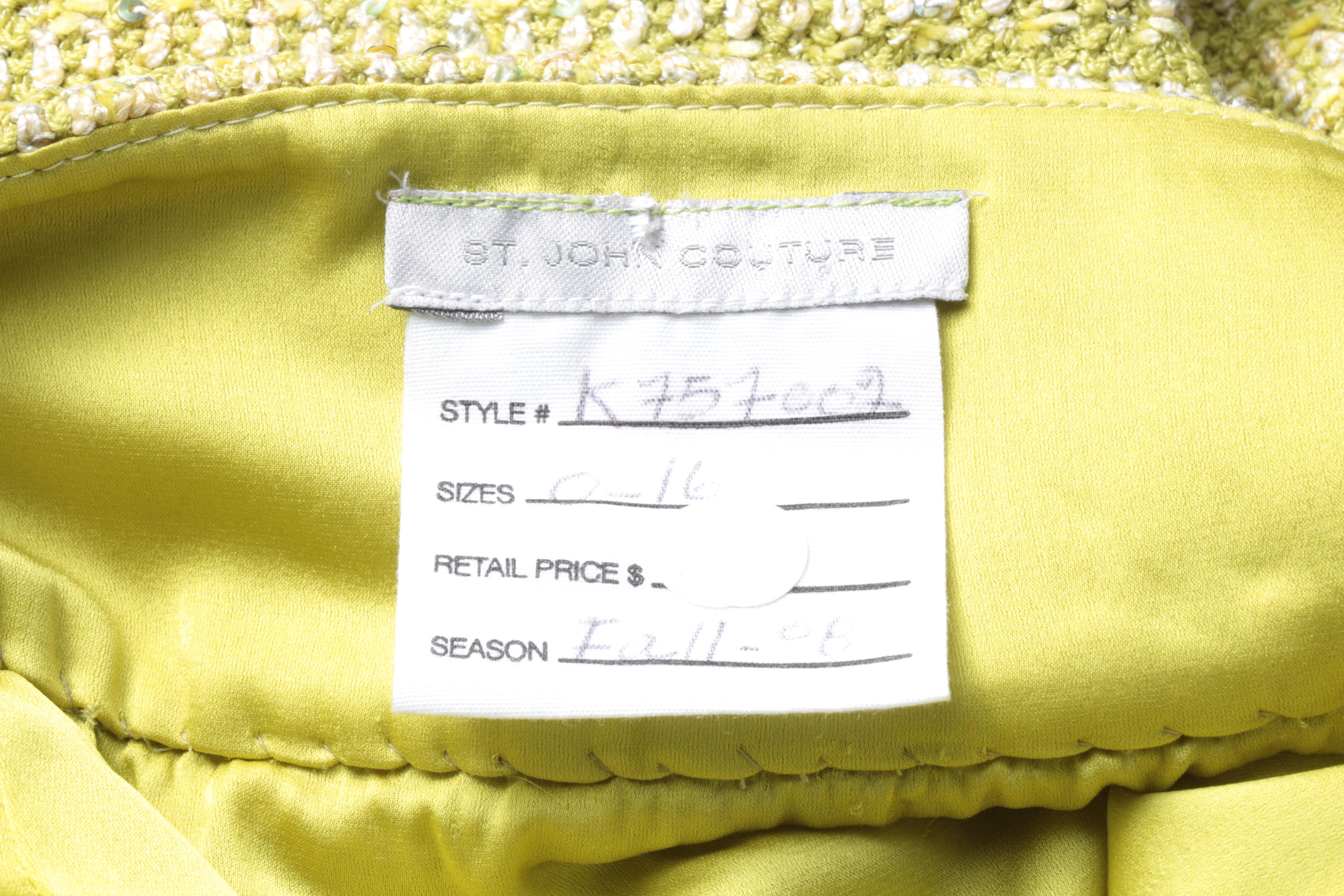 St. John Couture Tweed Skirt