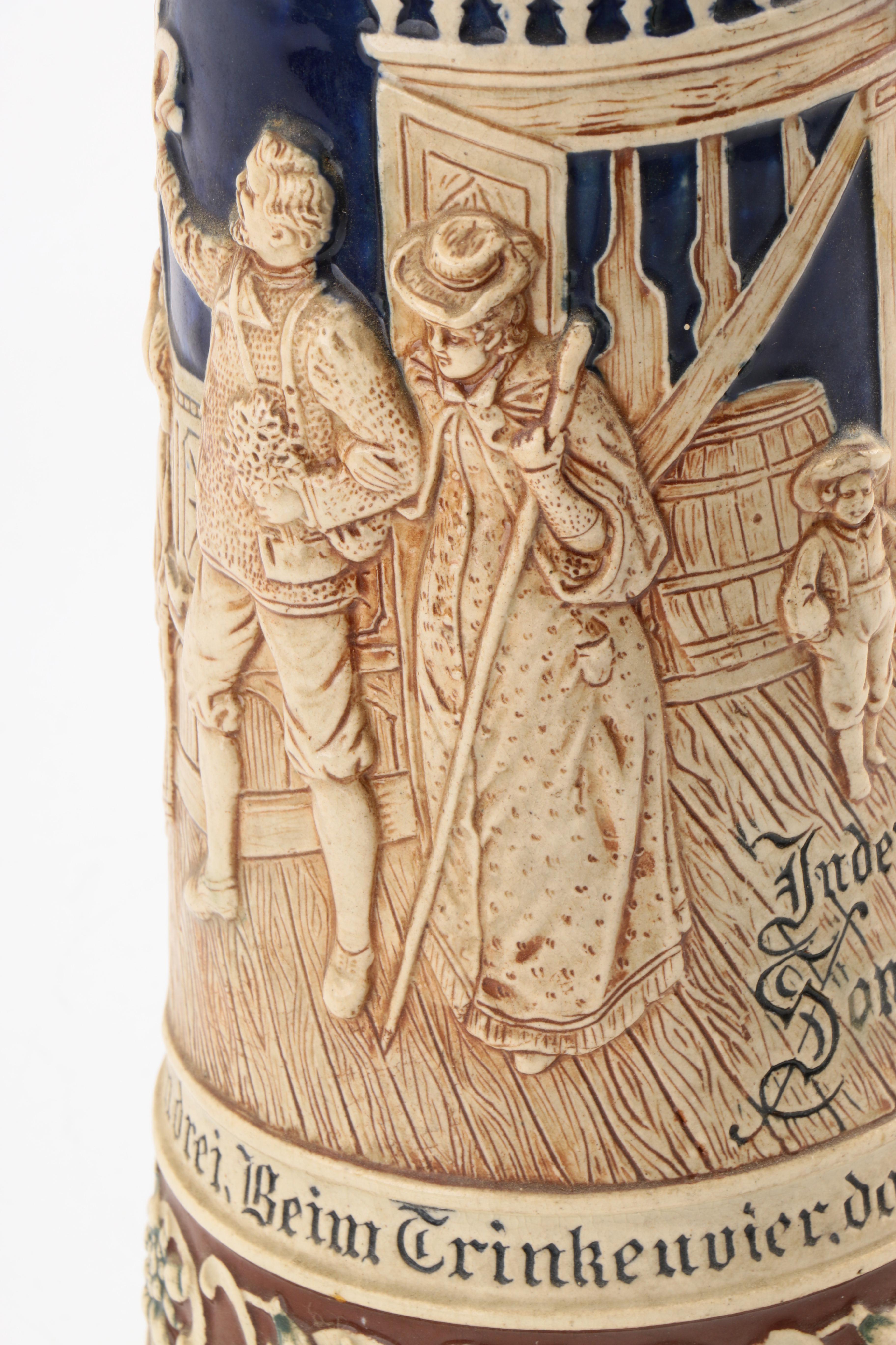 Vintage German Stoneware Beer Stein